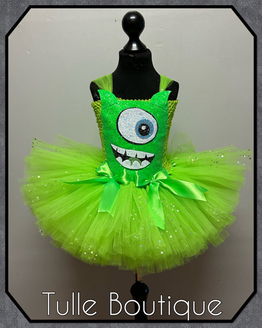Girls Monsters University Mick costume Halloween birthday world book tutu dress