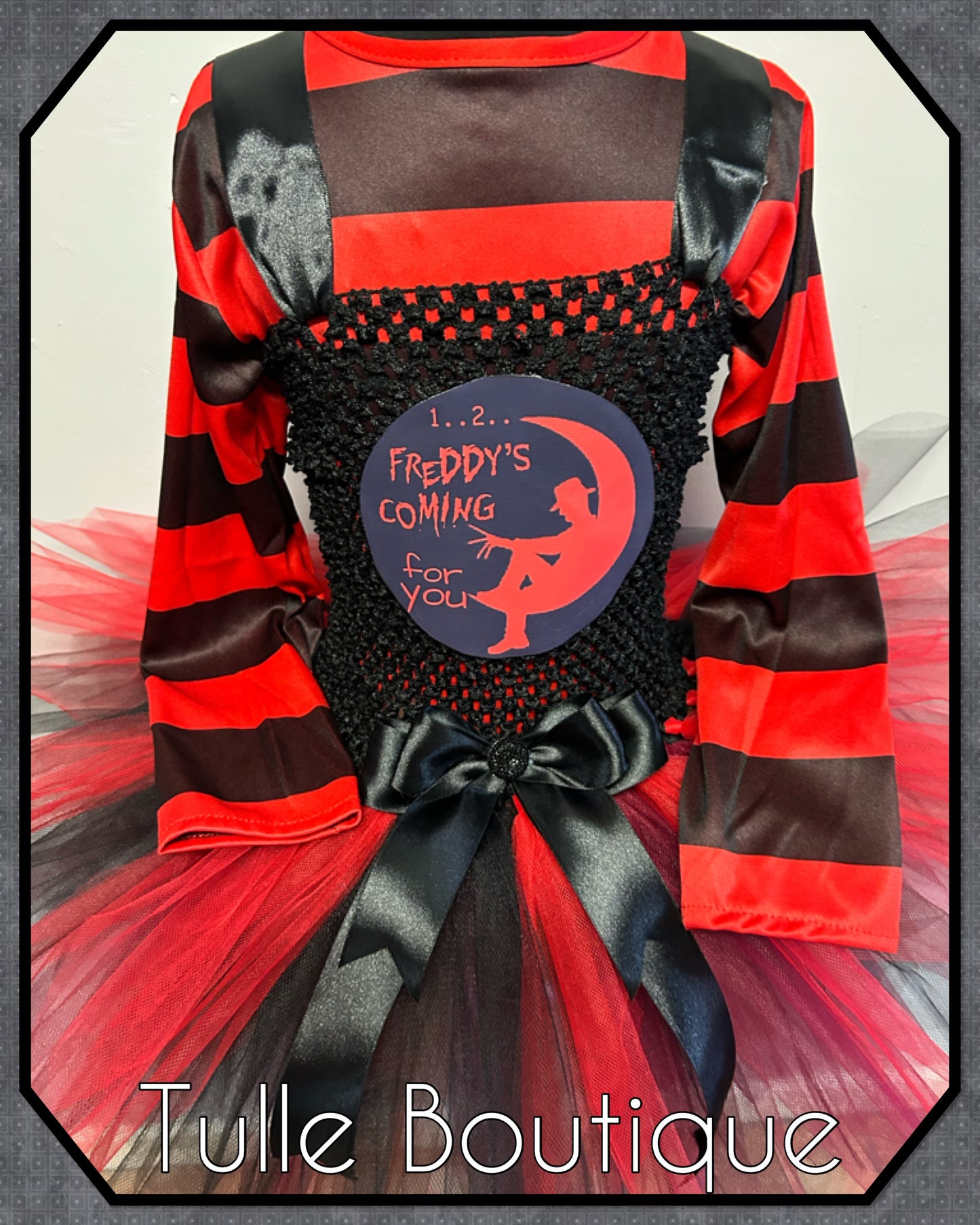 Girls Freddy Krueger Nightmare on Elms Street halloween birthday party tutu dress