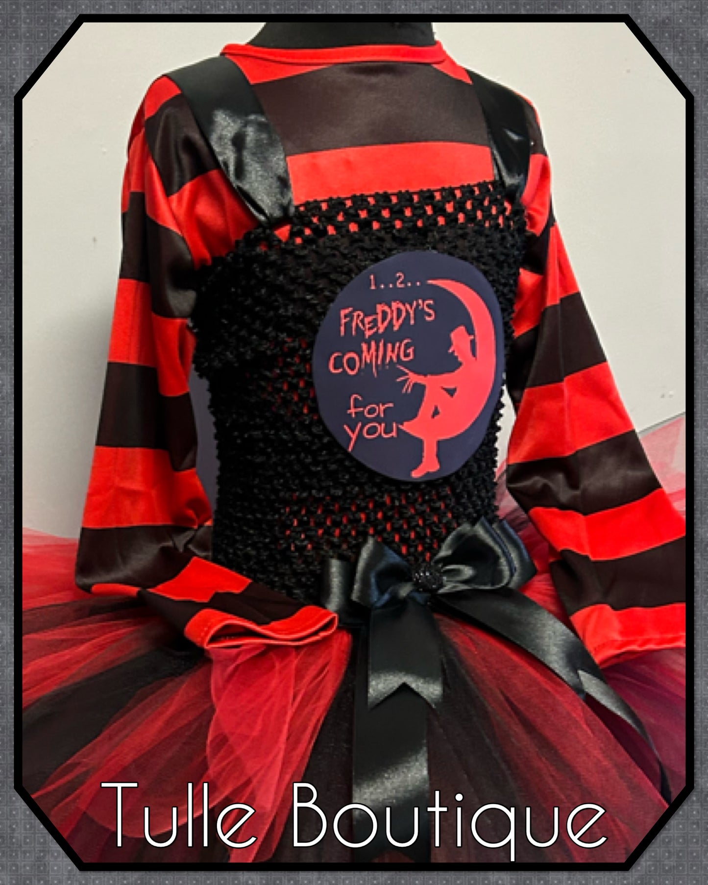 Girls Freddy Krueger Nightmare on Elms Street halloween birthday party tutu dress
