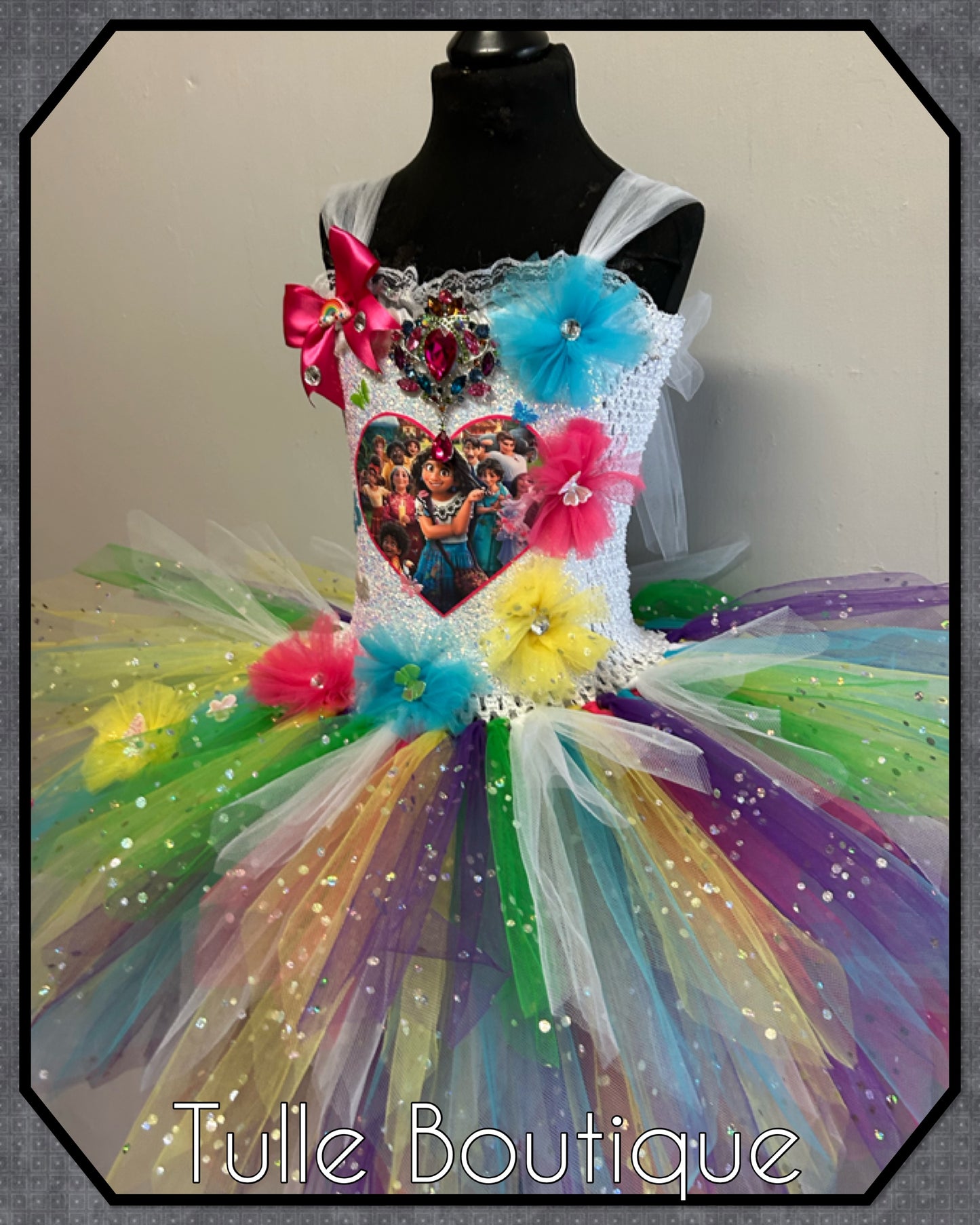Encanto themed birthday party tutu dress