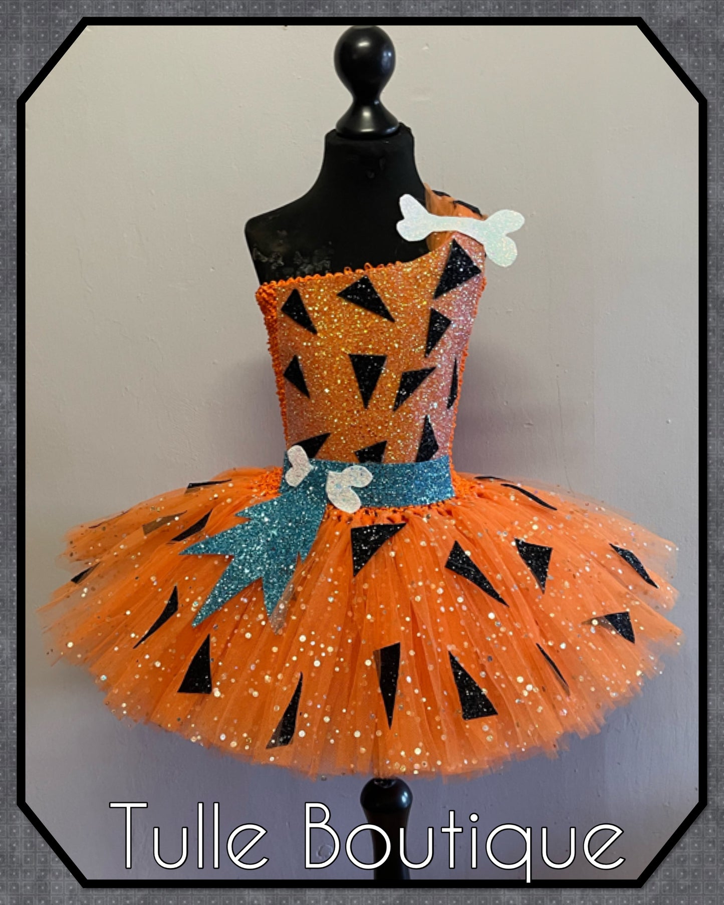 Flintstones Bamm Bamm Halloween birthday tutu dress