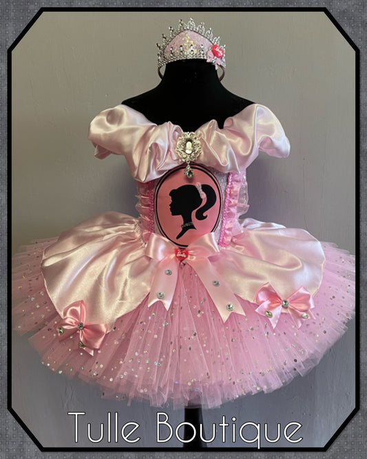 Baby pink Barbie Princess ballgown tutu dress