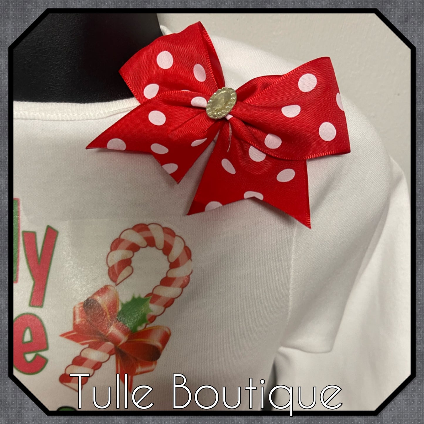 Christmas candy cane cutie T-shirt and tutu birthday party outfit