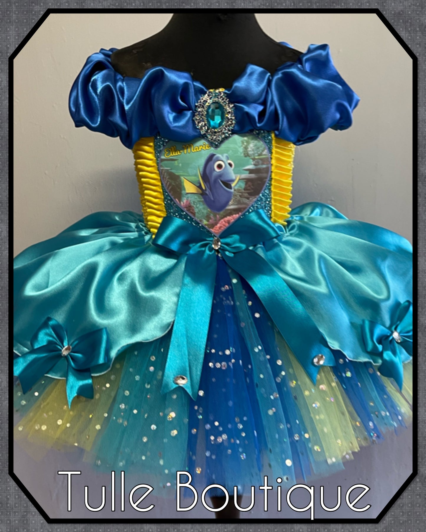 Dory fish Princess ballgown tutu dress