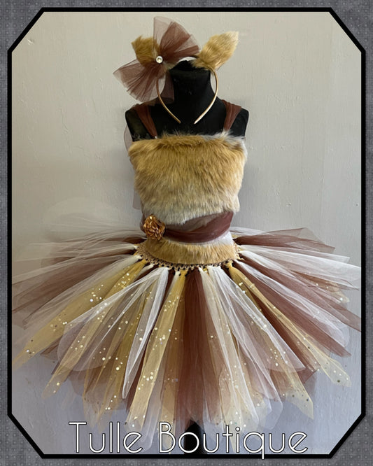 Fox tutu dress jungle animal party outfit